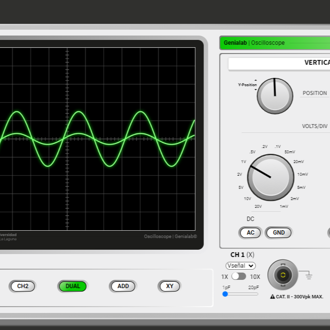 ​Osciloscopio Virtual ULL